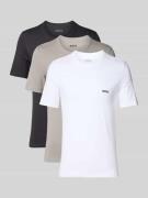 BOSS T-Shirt aus reiner Baumwolle im 3er-Pack Modell 'Classic' in Hell...