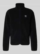 adidas Originals Fleecejacke mit Reißverschluss in Black, Größe M