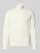 ARMANI EXCHANGE Rollkragenpullover mit elastischen Abschlüssen in Weis...