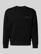ARMANI EXCHANGE Sweatshirt mit Label-Patch Modell 'FELPA' in Black, Gr...