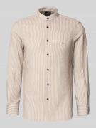 Emporio Armani Freizeithemd mit Knopfleiste in Beige, Größe L