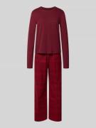 Calvin Klein Underwear Pyjama mit Label-Details in Rot, Größe XL