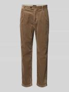 Tommy Hilfiger Tapered Fit Cordhose aus reiner Baumwolle in Taupe, Grö...