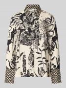 ETERNA Hemdbluse mit verdeckter Knopfleiste in Black, Größe 34