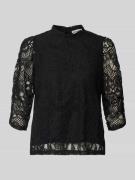 LOLLYS LAUNDRY Regular Fit Bluse mit 3/4-Arm Modell 'Lilou' in Black, ...