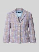 More & More Blazer mit Strukturmuster in Multi Stylebop, Größe 36