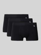 Jockey Trunks mit elastischem Bund im 3er-Pack in Black, Größe M