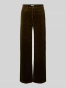 Marc O'Polo Denim Wide Leg Cordhose aus Baumwoll-Mix in Oliv, Größe 27...