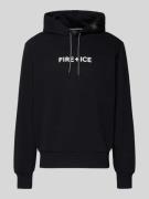 FIRE + ICE Hoodie mit Logo Modell 'COVELL' in Black, Größe M