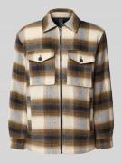 Tom Tailor Comfort Fit Hemdjacke mit Teddy-Futter und Woll-Anteil in H...