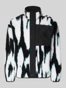 Calvin Klein Jeans Regular Fit Fleecejacke mit Logo-Stitching Modell '...