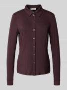 Marc O'Polo Regular Fit Langarmbluse aus Viskose-Mix in Bordeaux, Größ...