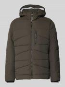 camel active Steppjacke mit Kapuze in Dunkelbraun, Größe 48