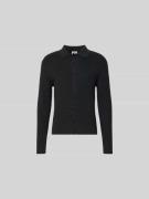 Filippa K Strickjacke mit Knopfleiste in Black, Größe L