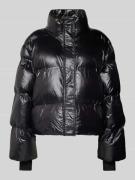 Neo Noir Steppjacke mit Stehkragen Modell 'Rhea' in Black, Größe 34