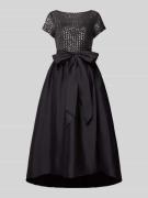 Adrianna Papell Regular Fit Midikleid mit Zierschleife in Black, Größe...