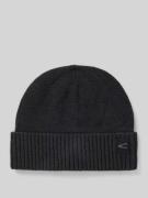 camel active Mütze aus reiner Wolle Modell 'Solid' in Anthrazit, Größe...