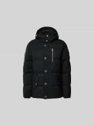 Moose Knuckles Daunenjacke mit Kapuze in Black, Größe S