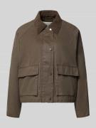 OPUS Jacke mit Pattentaschen Modell 'Hamine' in Hellbraun, Größe 40