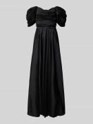 LACE & BEADS Abendkleid im Off-Shoulder-Design in Black, Größe XXS