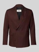 Drykorn Sakko aus Leinen-Mix mit Reverskragen Modell 'TYDO' in Dunkelr...