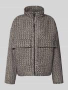 Jake*s Casual Jacke mit Stehkragen und Pattentaschen in Black, Größe 4...