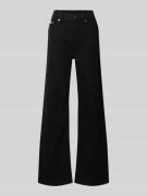 Calvin Klein Jeans Wide Leg Jeans mit Logo-Patch Modell 'True' in Blac...