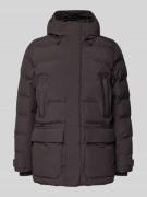 SAVE THE DUCK Steppjacke mit Kapuze Modell 'QUINLAN' in Dunkelbraun, G...