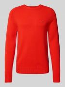 Tommy Hilfiger Regular Fit Strickpullover aus feinster Wolle in Rot, G...