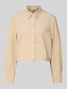 mbyM Regular Fit Cord-Hemdbluse mit Knopfleiste Modell 'Azzuri' in Bei...