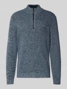 camel active Slim Fit Troyer mit Reißverschluss Modell 'Mouline' in Pe...