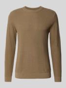 Lindbergh Strickpullover mit Strukturmuster und Rundhalsausschnitt in ...