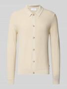 Lindbergh Strickjacke mit Knopfleiste in Sand, Größe L