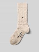 Burlington Socken mit Logo-Applikation Modell 'Orkney' in Beige, Größe...