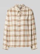 s.Oliver RED LABEL Regular Fit Hemdbluse aus Modal-Viskose-Mix in Beig...