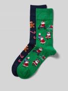 Christian Berg Men Socken mit geripptem Abschluss in Gruen, Größe 39/4...