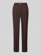 More & More Stoffhose mit franzsösischen Eingrifftaschen in Schoko, Gr...