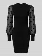 YAS Knielanges Kleid aus Viskose-Mix Modell 'DOTME' in Black, Größe L