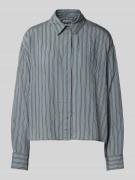 Marc O'Polo Relaxed Fit Hemdbluse aus Viskose-Mix in Rauchblau, Größe ...