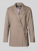 VILLA SOPHIE Blazer mit Reverskragen Modell 'CLEO' in Stein, Größe L/X...