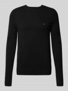 Tommy Hilfiger Regular Fit Strickpullover aus feinster Wolle in Black,...