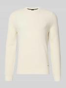 JOOP! Collection Strickpullover aus Woll-Mix Modell 'Dariono' in Offwh...