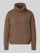 Lauren Ralph Lauren Strickpullover mit Rollkragen in Taupe, Größe L