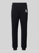 CARLO COLUCCI Sweatpants mit elastischem Bund in Black, Größe L