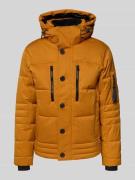 Tom Tailor Regular Fit Steppjacke mit Reißverschlusstaschen in Senf, G...