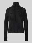 G-Star Raw Strickpullover mit Stehkragen in Black, Größe M