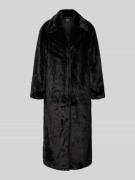 Only Regular Fit Webpelzmantel mit Reverskragen Modell 'MEAGAN' in Bla...