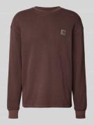 Carhartt Work In Progress Longsleeve mit Strukturmuster und Rundhalsau...