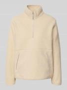 Soyaconcept Fleecepullover mit Stehkragen und Eingrifftaschen Modell '...