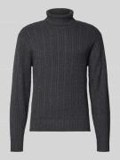 Redefined Rebel Rollkragenpullover mit Zopfmuster Modell 'JORDEN' in D...